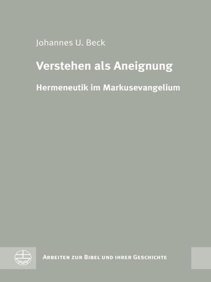 cover image of Verstehen als Aneignung